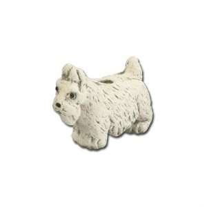   12mm Teeny Tiny White Scottie Dog Ceramic Beads Arts, Crafts & Sewing