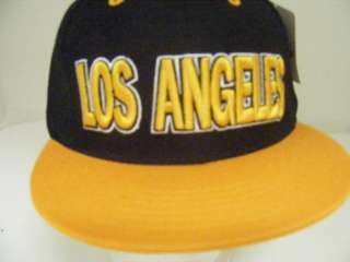 LOS ANGELES FLAT BILL SNAP BACK FITTED ALL COLORS  