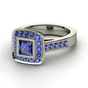  Michele Ring, Princess Sapphire Platinum Ring Jewelry