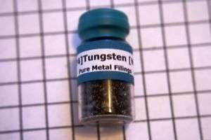 TUNGSTEN Metal Filings in sealed vial  