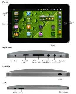 inch Tablet PC Android 2.2 WIFI/3G/Flash VIA8650 MID  