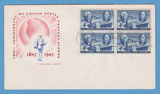 947 Centenary Of First Postage Stamp Block FDC  