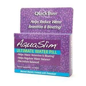 Aqua Slim Quicktrim Ultimate Water Pill from Kim Kardashian 20 tablets 