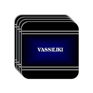  Personal Name Gift   VASSILIKI Set of 4 Mini Mousepad 