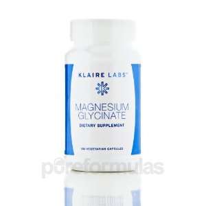 Klaire Labs Magnesium Glycinate 100 mg 100 Vegetarian 