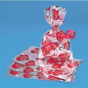  New   Metallic Heart Goody Bags Case Pack 108 by DDI