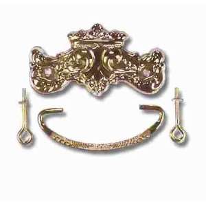  Stamped Solid Brass Bail 3 w/ Crown Design