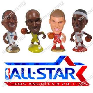 4Pcs NBA Basketball 2.6 Toy Doll Figure Jersey AllStar  