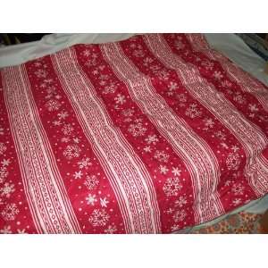    Comforter red$&white winter pattern apx. 49 x 62 