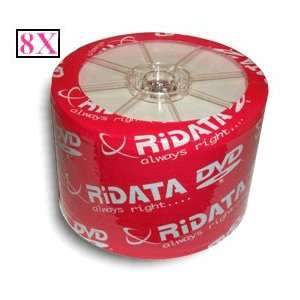  Ridata 8X DVD R White Thermal Hub Printable 100 Pack in 