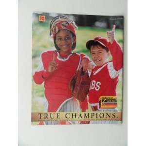  Kodacolor Film. 1990 full page print ad(true champions 