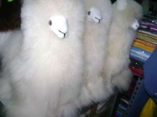 Set of 3 100% Baby alpaca fur llamas (WHOLESALE)  
