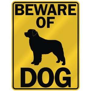 BEWARE OF  SAINT BERNARD  PARKING SIGN DOG
