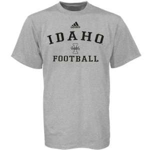  adidas Idaho Vandals Ash Football Practice T shirt Sports 