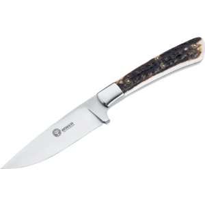 Boker Arbolito Nicker Hunting Knife 3 3/4 Fixed Blade, Stag Handles 