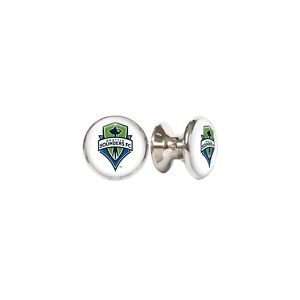 Seattle Sounders MLS Stainless Steel Cabinet Knobs / Drawer Pulls (2 