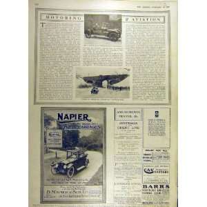    1917 Standard Car Clement Talbots Napier Old Print