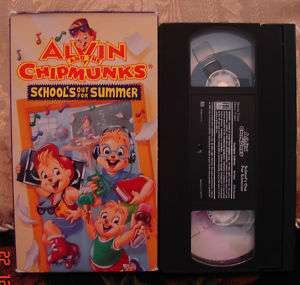 Alvin & The Chipmunks Schools Out For Summer VHS VIDEO FREE 1st CL S 