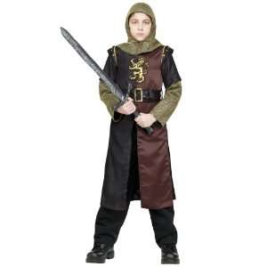 Lets Party By Fun World Valiant Knight Child Costume / Black/Red 