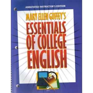  Mary Ellen Guffeys Essentials of College English 
