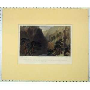 1840 Hand Coloured Pass Guill Mount Daphin Queyras 