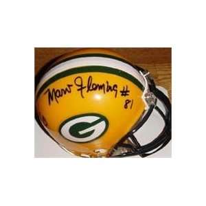  Marv Fleming autographed Football Mini Helmet (Green Bay 