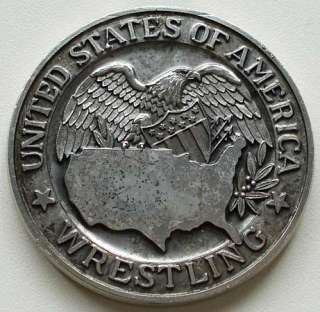 USA medal plaque American Wrestling Federation I Lutte  