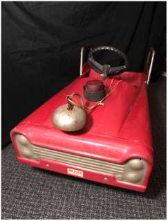  VINTAGE AMF FIRE FIGHTER PEDAL CAR  truck GREAT 