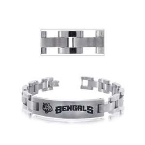   Bengals Bracelet Mens Titanium NFL Official