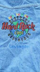 HARD ROCK CAFE SAVE THE PLANET LAS VEGAS JEAN JACKET MISSES SIZE10 