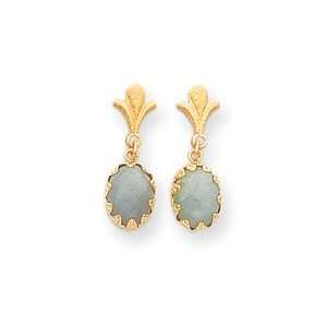  Sardelli   14k Jadeite Drop Earrings Jewelry