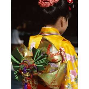 Tied Silk Sash (Obi), Kimono, Traditional Dress, Japan Photographic 