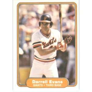  1982 Fleer # 388 Darrell Evans San Francisco Giants 