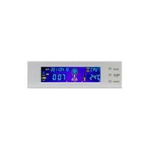 Logisys FP708SL Silver Thermal and Clock Control Panel w/ LCD 