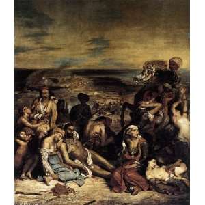   paintings   Eugène Delacroix   32 x 38 inches   The Massacre at Chios