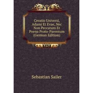   Et Poena Proto Parentum (German Edition) Sebastian Sailer Books
