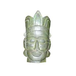   Carved and Painted Tribal Face Wooden Mask 20 Inches