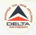 Delta Air Freight Shipped Via DC 8 Jetliner Baggage Lab