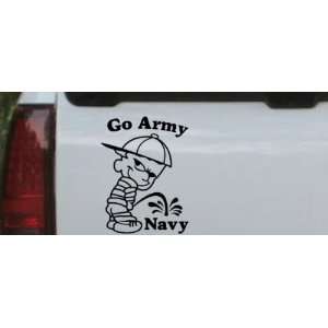  Black 20in X 16.0in    Go Army Pee On Navy Car Window Wall 