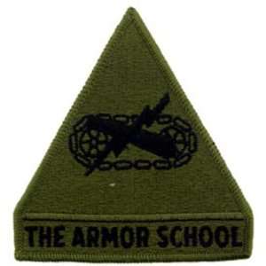 Army Armor School Patch Green 3