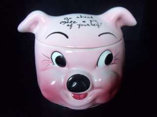 RARE VTG DEFOREST PIG FOR MY VACATION PIGGY COIN BANK  