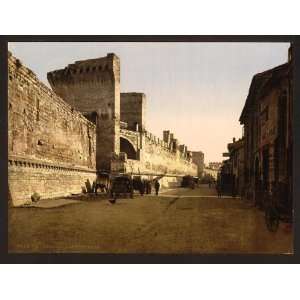   Reprint of The ramparts, Avignon, Provence, France