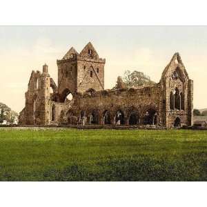  Vintage Travel Poster   Sweetheart Abbey Dumfries Scotland 