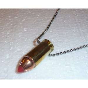  .45 Caliber Bullet Necklace in Brass 