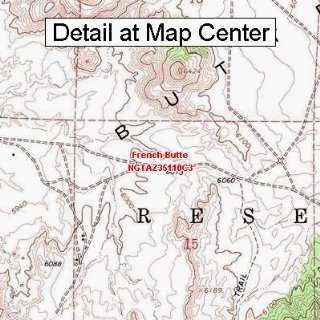  USGS Topographic Quadrangle Map   French Butte, Arizona 