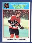 1975 76 Topps HKY #7 NHL Quarter Finals EX/MT