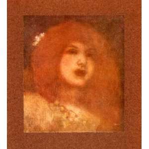 1907 Tipped In Print Siska Woman Matthew Maris Art Victorian Art Dutch 