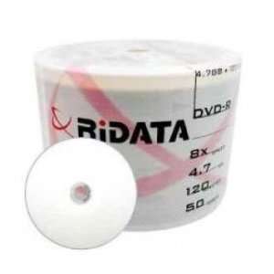  DVD RIDATA  R8 X WHITE INKJET (300 PCS) 