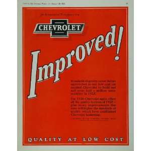  1926 Vintage Ad Chevrolet Chevy Automobiles Cars Autos 