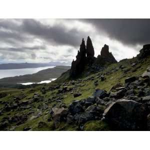  Old Man of Storr, Overlooking Loch Leathan and Raasay Sound 